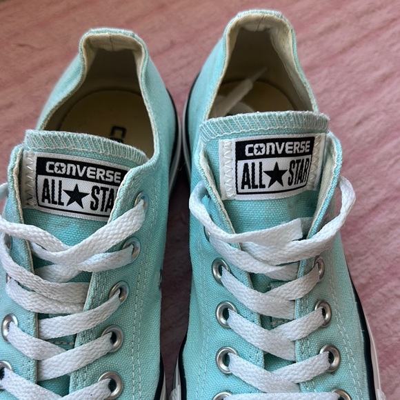 Converse Aqua Blue Sneakers Classic Canvas‎ Low-Top - Picture 3 of 9